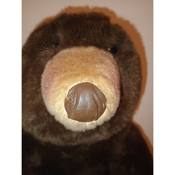 Carousel By Guy Plush Brown Grizzly Bear Vintage 18” Teddy - Cabin Gift 1980s - Picture 16 of 16